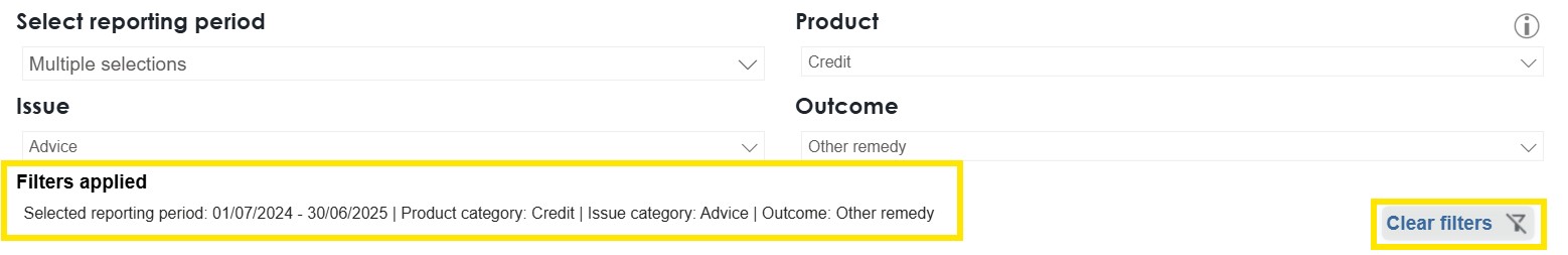 Page filter clear image