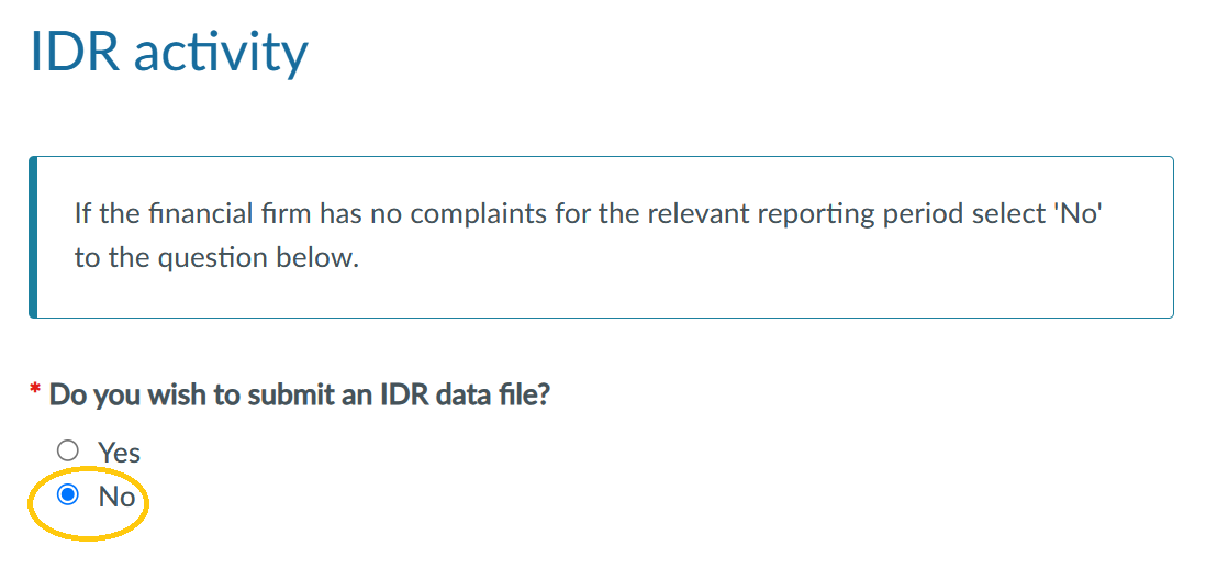 Figure 1 Lodging a nil submission