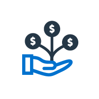 hand holding money icon