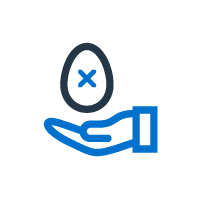 hand with an egg icon
