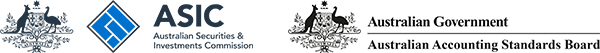 ASIC and AASB logos