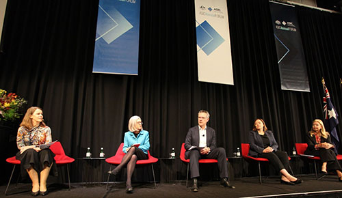 Photo of panel speakers