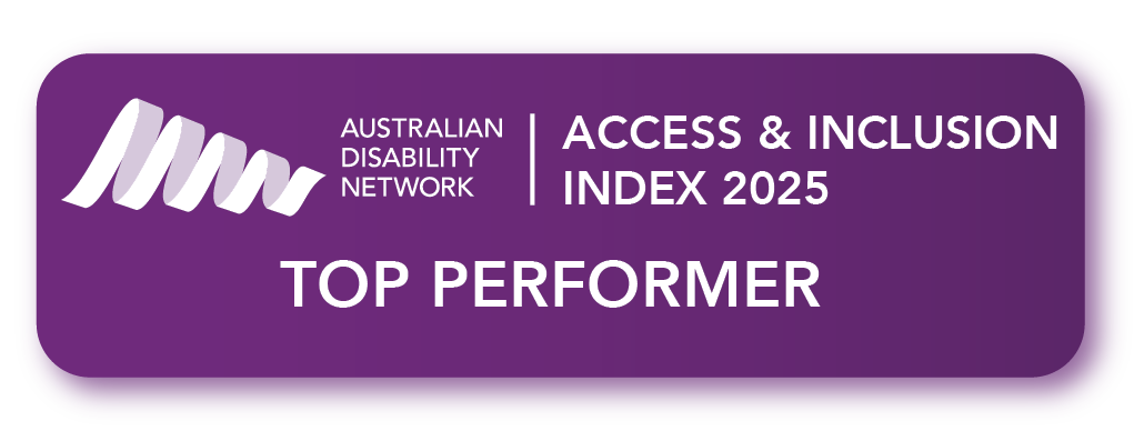 Access & Inclusion Index 2025 badge for top performer