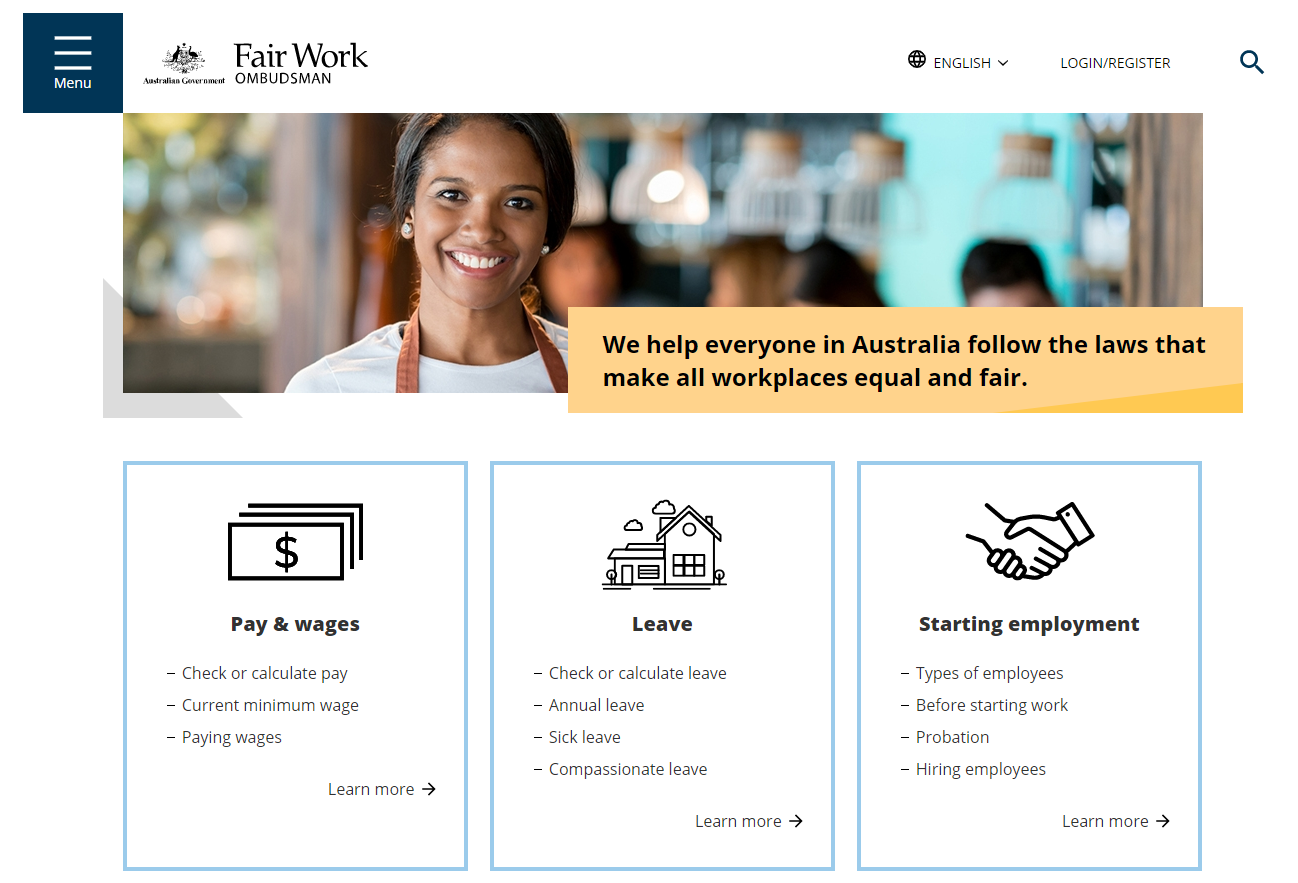 New Fair Work Ombudsman website