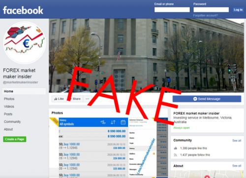 MMI scam Facebook page 1